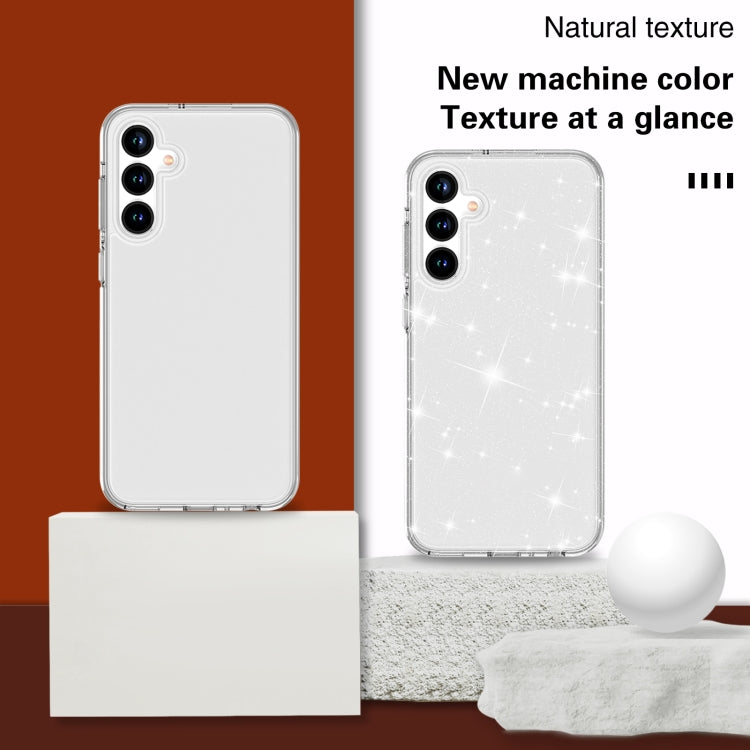 For Samsung Galaxy S23 FE 5G Terminator Style Glitter Powder Shockproof Phone Case(White) - Galaxy S23 FE 5G Cases by buy2fix | Online Shopping UK | buy2fix