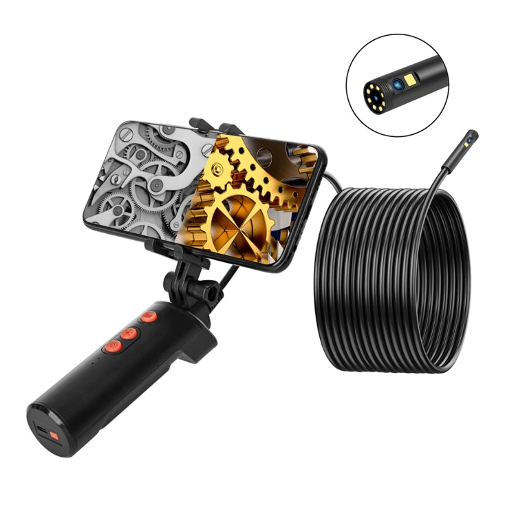 F280 1080P IP68 Waterproof Dual Camera WiFi Digital Endoscope, Length:10m Hard Cable(Black) - Consumer Electronics by buy2fix | Online Shopping UK | buy2fix