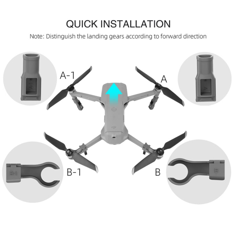 Sunnylife AIR2-LG542 For DJI Mavic Air 2 Foldable Heightened Landing Gear Holder - DJI & GoPro Accessories by Sunnylife | Online Shopping UK | buy2fix