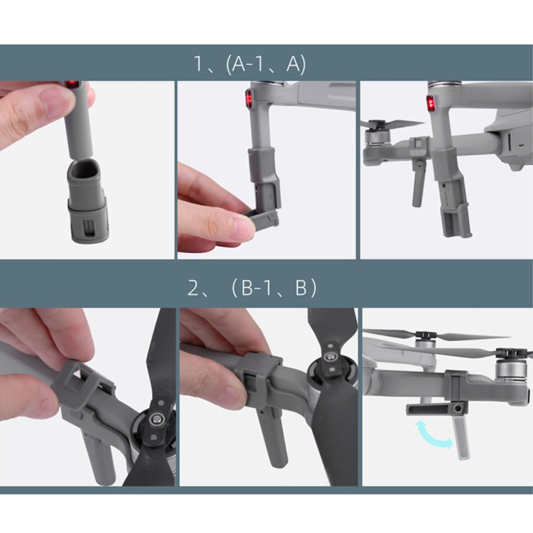 Sunnylife AIR2-LG542 For DJI Mavic Air 2 Foldable Heightened Landing Gear Holder - DJI & GoPro Accessories by Sunnylife | Online Shopping UK | buy2fix