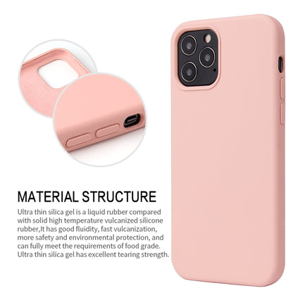 For iPhone 12 / 12 Pro Solid Color Liquid Silicone Shockproof Protective Case(Matcha Green) - iPhone 12 / 12 Pro Cases by buy2fix | Online Shopping UK | buy2fix