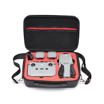 For DJI Mavic Air 2 Portable PU Shoulder Storage Bag Protective Box(Black Red) - DJI & GoPro Accessories by buy2fix | Online Shopping UK | buy2fix