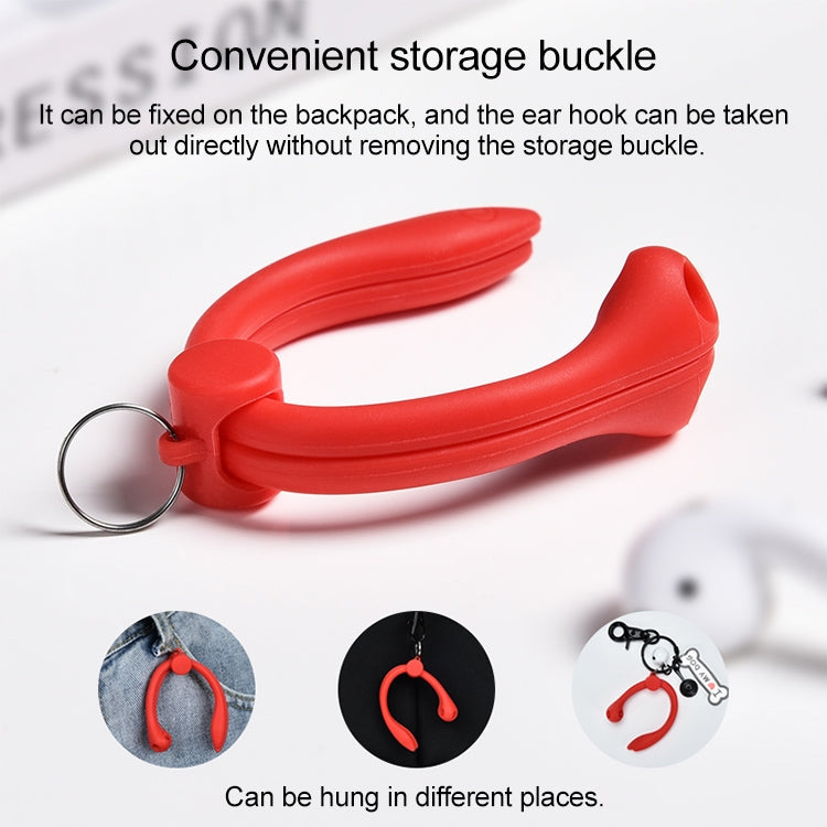 For AirPods 1 / 2 / AirPods Pro / Huawei FreeBuds 3 Wireless Earphones Silicone Anti-lost Lanyard Ear Hook(White) - Apple Accessories by buy2fix | Online Shopping UK | buy2fix