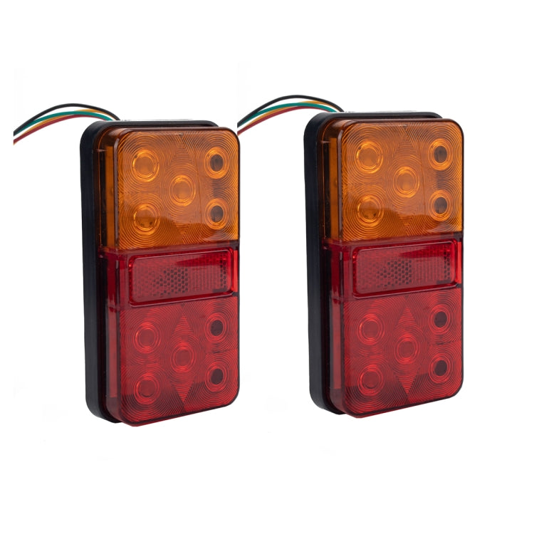 2 PCS Trailer / Truck F-type Long Strip 10LEDs Tail Light Set - License Plate Lights by buy2fix | Online Shopping UK | buy2fix