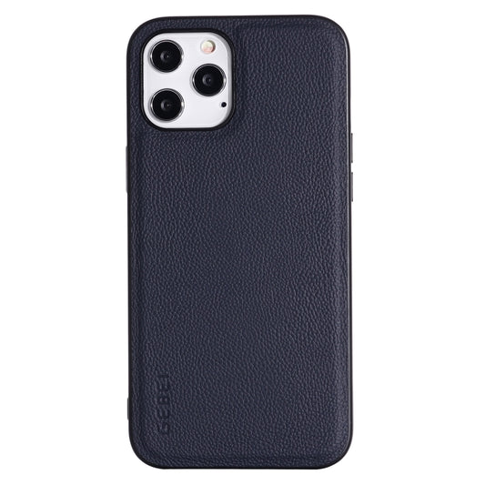 For iPhone 12 mini GEBEI Full-coverage Shockproof Leather Protective Case (Blue) - iPhone 12 mini Cases by GEBEI | Online Shopping UK | buy2fix