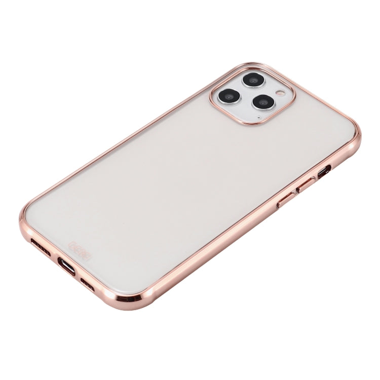 For iPhone 12 mini GEBEI Plating TPU Shockproof Protective Case (Gold) - iPhone 12 mini Cases by GEBEI | Online Shopping UK | buy2fix