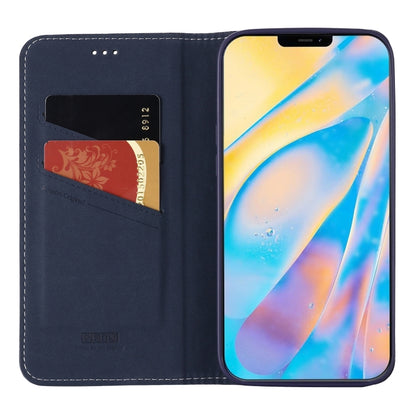 For iPhone 12 / 12 Pro GEBEI PU+TPU Horizontal Flip Protective Case with Holder & Card Slots(Blue) - iPhone 12 / 12 Pro Cases by GEBEI | Online Shopping UK | buy2fix