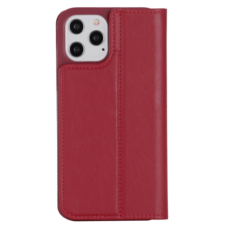 For iPhone 12 / 12 Pro GEBEI PU+TPU Horizontal Flip Protective Case with Holder & Card Slots(Red) - iPhone 12 / 12 Pro Cases by GEBEI | Online Shopping UK | buy2fix