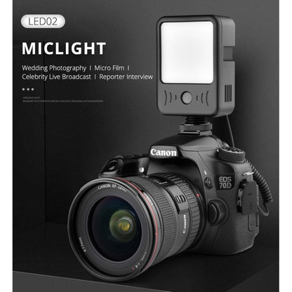 YELANGU LED02 Live Broadcast Micro Film Reporter Interview Recording Microphone Light - Consumer Electronics by YELANGU | Online Shopping UK | buy2fix