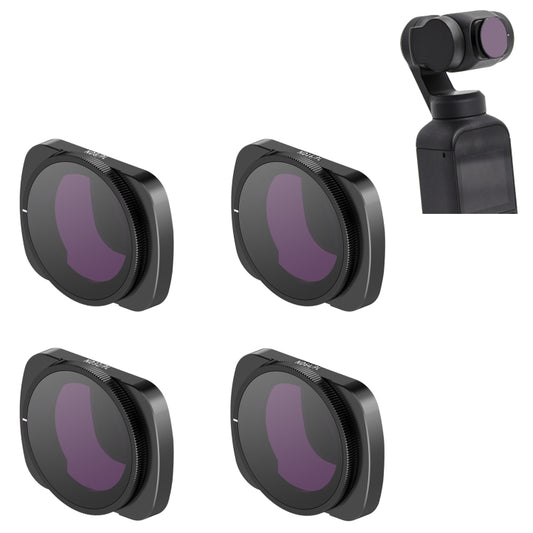 STARTRC 1108493 4 In 1 ND8PL + ND16PL + ND32PL + ND64PL Adjustable Lens Filter Set for DJI OSMO Pocket 2 - DJI & GoPro Accessories by STARTRC | Online Shopping UK | buy2fix