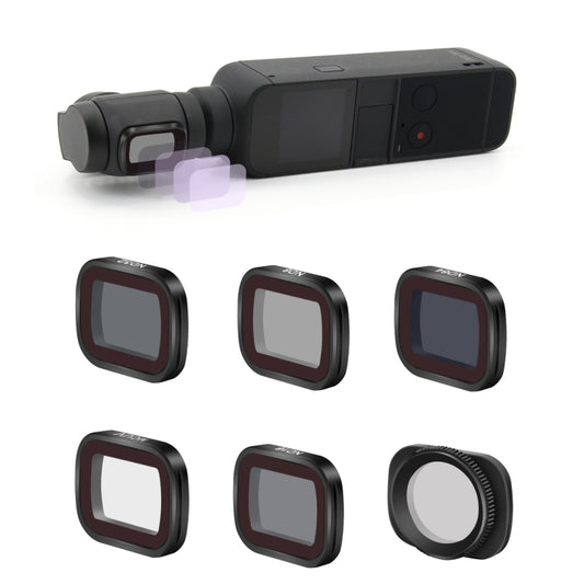 STARTRC 1108561 6 In 1 ND8 + ND16 + ND32 + ND64 + MCUV + CPL Adjustable Lens Filter Set for DJI OSMO Pocket 2 - DJI & GoPro Accessories by STARTRC | Online Shopping UK | buy2fix