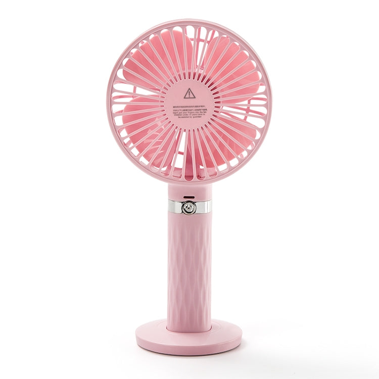 S8 Portable Mute Handheld Desktop Electric Fan, with 3 Speed Control (Pink) - Consumer Electronics by buy2fix | Online Shopping UK | buy2fix