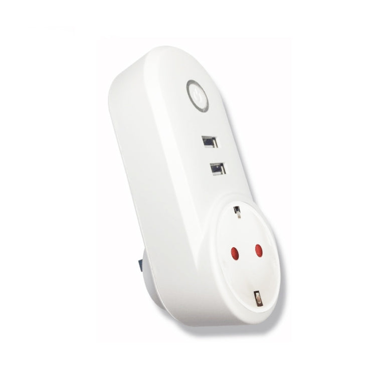 SA-002 2 USB Ports + 1 EU Socket WiFi Smart Power Plug Socket, Compatible with Alexa and Google Home, AC 110V-230V, EU Plug - Consumer Electronics by buy2fix | Online Shopping UK | buy2fix