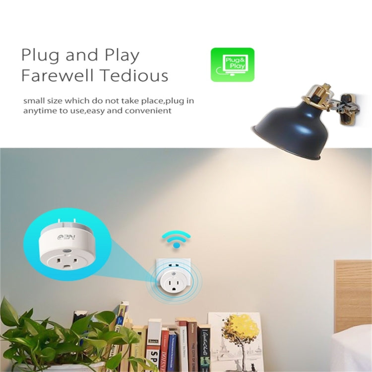 NEO NAS-WR02W WiFi US Smart Power Plug,with Remote Control Appliance Power ON/OFF via App & Timing function - Consumer Electronics by NEO | Online Shopping UK | buy2fix