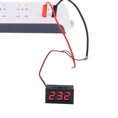 10 PCS 0.36 inch 2 Wires Digital Voltage Meter with Shell, Color Light Display, Measure Voltage: DC 2.5-30V (Red) - Consumer Electronics by buy2fix | Online Shopping UK | buy2fix