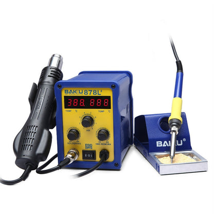 BAKU BK-878L2 AC 110V LED Display 2 in 1 Hot Air Gun Soldering Iron Soldering Station - Electric Soldering Iron by BAKU | Online Shopping UK | buy2fix