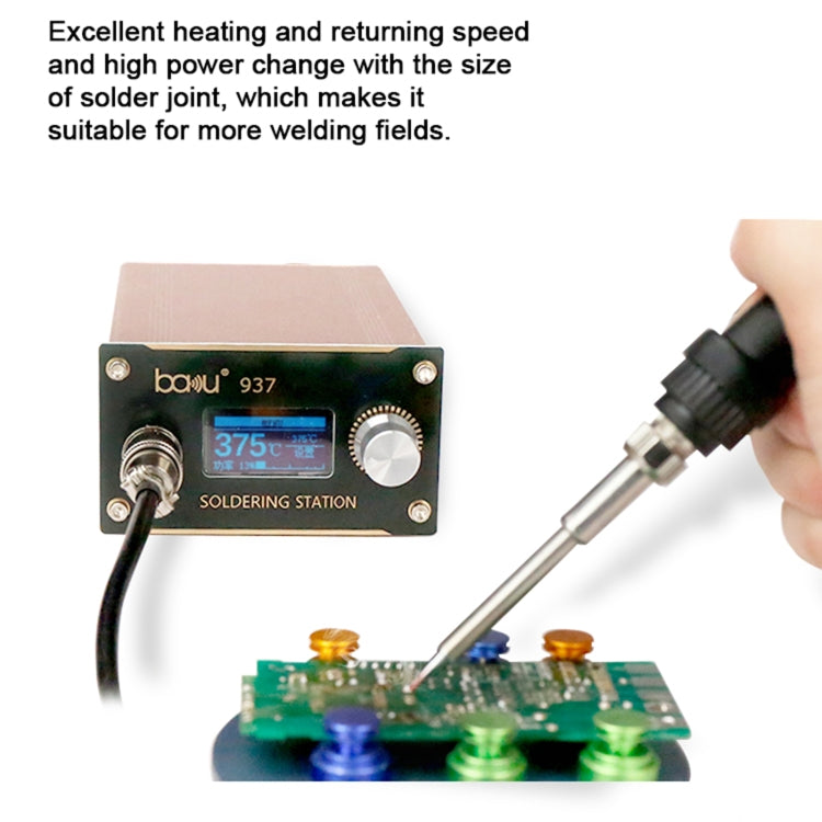 BAKU BA-937 LCD Digital Display Soldering Iron Welding Station Set, EU Plug - Soldering Iron Set by BAKU | Online Shopping UK | buy2fix