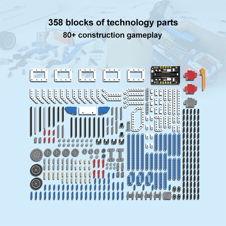 Yahboom 16 in 1 Building:bit Super Kit Programmable Building Block Kit Compatible with BBC Micro:bit V1.5/ V2 Board, without micro:bit - Others by YAHBOOM | Online Shopping UK | buy2fix