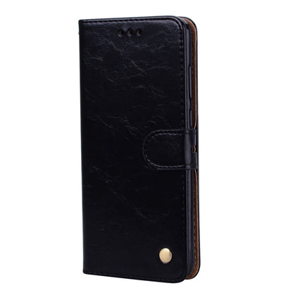 Business Style Oil Wax Texture Horizontal Flip Leather Case for Huawei Honor 7A (with fingerprint hole), with Holder & Card Slots & Wallet(Black) - Honor Cases by buy2fix | Online Shopping UK | buy2fix