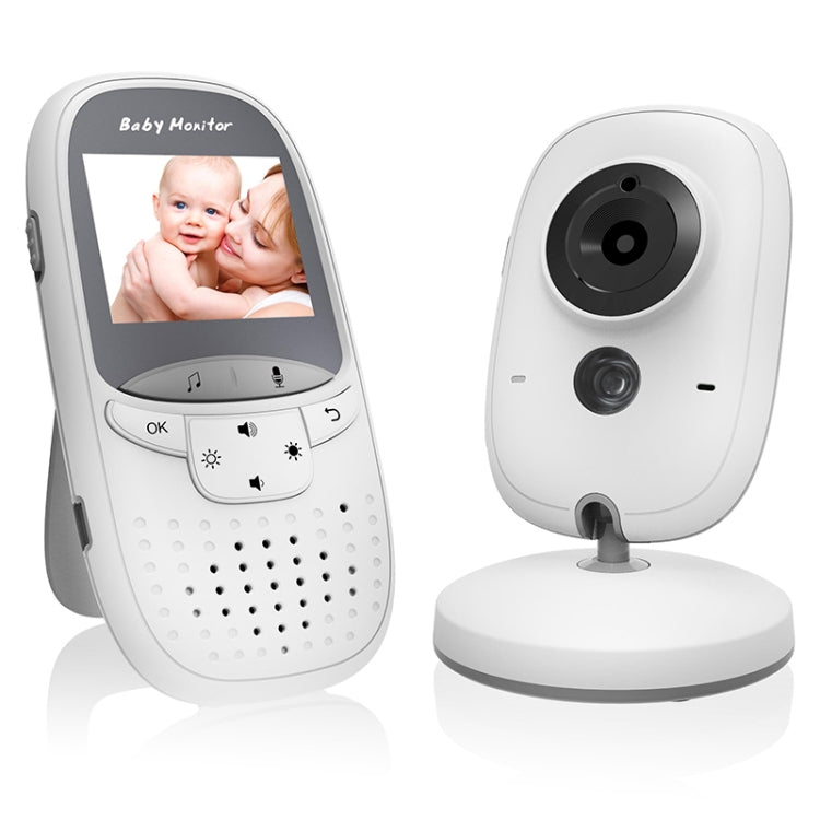 VB602 2.4 inch LCD 2.4GHz Wireless Surveillance Camera Baby Monitor, Support Two Way Talk Back, Night Vision (Grey) - Security by buy2fix | Online Shopping UK | buy2fix