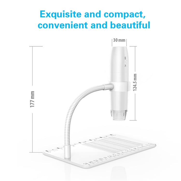 316 50-1000X Adjustable Smart Wifi USB Digital Microscope (White) - Consumer Electronics by buy2fix | Online Shopping UK | buy2fix