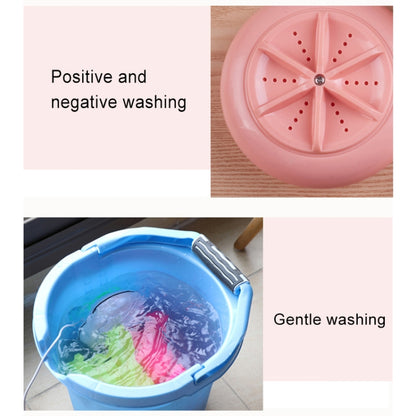 Macaroon Portable Mini Turbine Washing Machine Ultrasonic Washer(Pink) - Home & Garden by buy2fix | Online Shopping UK | buy2fix