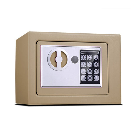 17E Home Mini Electronic Security Lock Box Wall Cabinet Safety Box without Coin-operated Function(Champagne Gold) - Security by buy2fix | Online Shopping UK | buy2fix
