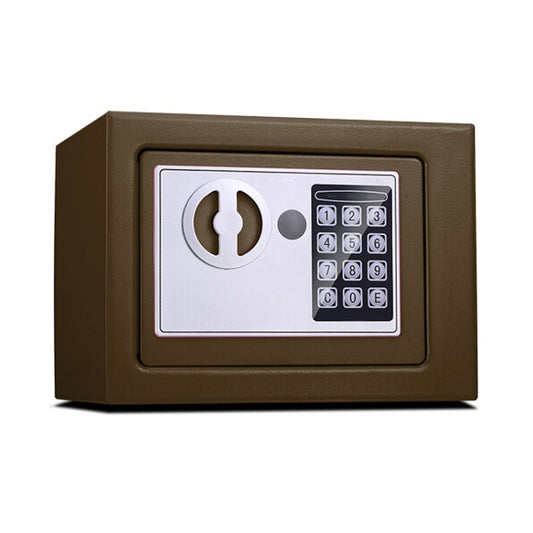 17E Home Mini Electronic Security Lock Box Wall Cabinet Safety Box without Coin-operated Function(Bronze) - Security by buy2fix | Online Shopping UK | buy2fix