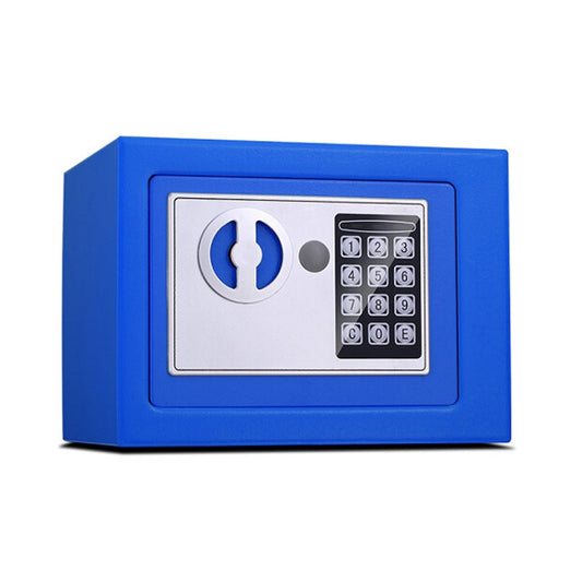 17E Home Mini Electronic Security Lock Box Wall Cabinet Safety Box without Coin-operated Function(Blue) - Security by buy2fix | Online Shopping UK | buy2fix