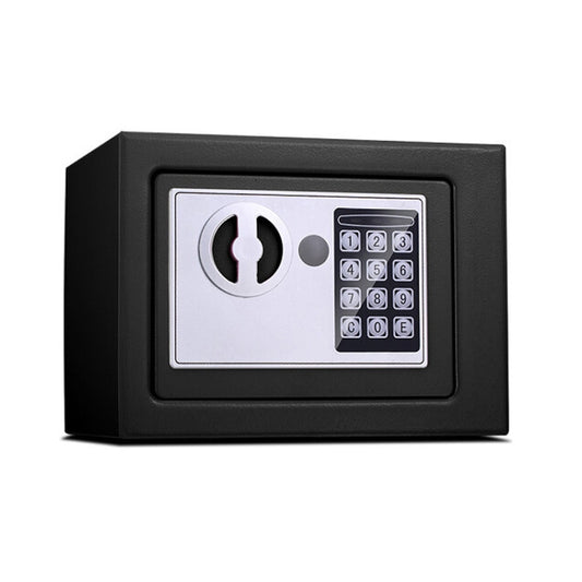 17E Home Mini Electronic Security Lock Box Wall Cabinet Safety Box without Coin-operated Function(Obsidian Black) - Security by buy2fix | Online Shopping UK | buy2fix