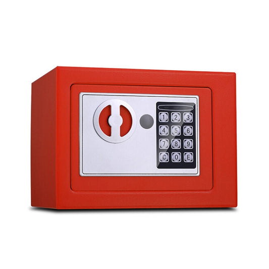 17E Home Mini Electronic Security Lock Box Wall Cabinet Safety Box without Coin-operated Function(Red) - Security by buy2fix | Online Shopping UK | buy2fix