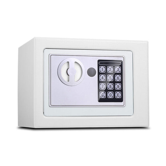 17E Home Mini Electronic Security Lock Box Wall Cabinet Safety Box without Coin-operated Function(White) - Security by buy2fix | Online Shopping UK | buy2fix