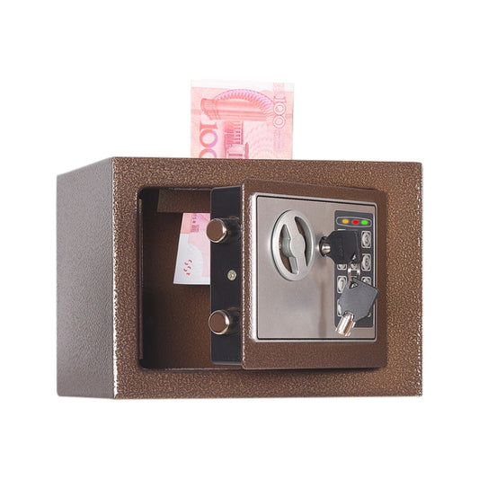 17E Home Mini Electronic Security Lock Box Wall Cabinet Safety Box with Coin-operated Function(Bronze) - Security by buy2fix | Online Shopping UK | buy2fix