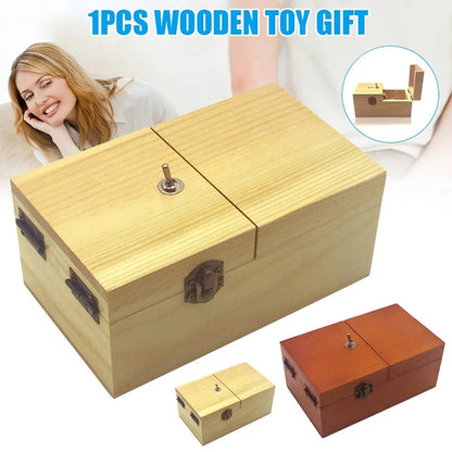 Creative Funny Present Useless Box Novel Wooden Anti-stress Toy (Pink) - Fidget Cube by buy2fix | Online Shopping UK | buy2fix