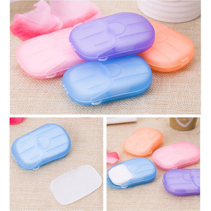 5 PCS Disposable Portable Travel Boxed Confetti Soap Mini Soap Paper, Random Color Delivery - Home & Garden by buy2fix | Online Shopping UK | buy2fix