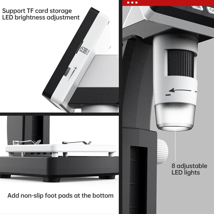 inskam306 1080P 4.3 inch Display Screen HD Digital Microscope - Digital Microscope by buy2fix | Online Shopping UK | buy2fix