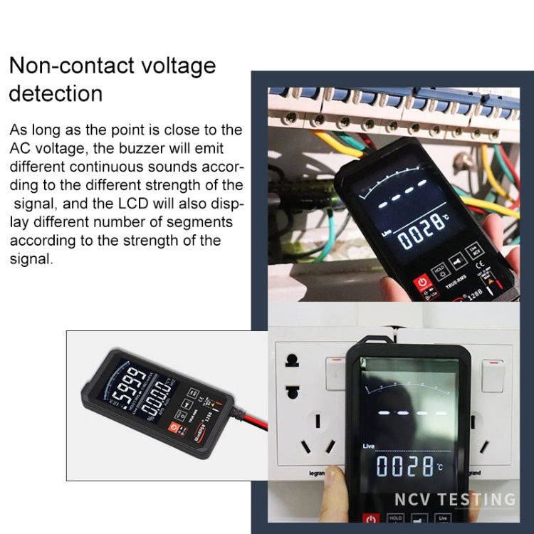 HY128A Conventional Screen Ultra-thin Touch Smart Digital Multimeter Fully Automatic High Precision True Effective Value Multimeter - Consumer Electronics by buy2fix | Online Shopping UK | buy2fix