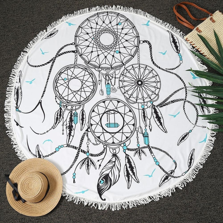 Microfiber Round Summer Bath Towel Sand Beach Towel Shawl Scarf, Size: 150 x 150cm - Outdoor & Sports by buy2fix | Online Shopping UK | buy2fix