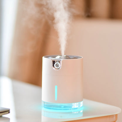 WT-H16 USB Charging Water Pattern Atomizing Humidifier with Colorful Night Lights, Water Tank Capacity: 300mL (White) - Home & Garden by buy2fix | Online Shopping UK | buy2fix