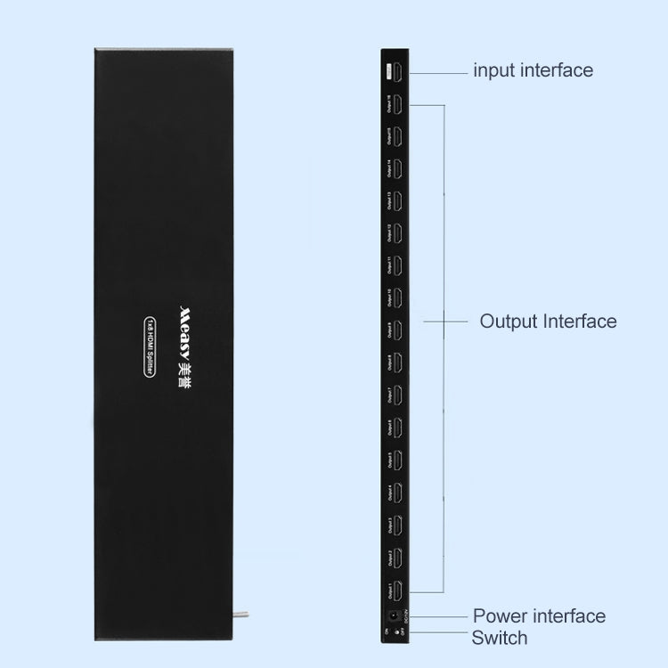 Measy SPH116 1 to 16 4K HDMI 1080P Simultaneous Display Splitter(EU Plug) - Splitter by Measy | Online Shopping UK | buy2fix