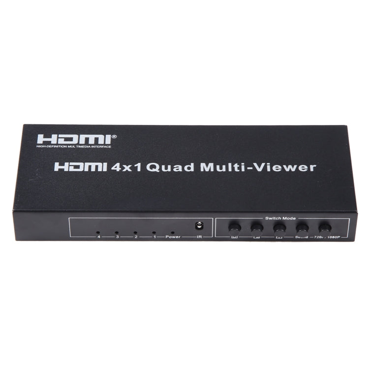 4 in 1 Out HDMI Quad Multi-viewer with Seamless Switcher, UK Plug -  by buy2fix | Online Shopping UK | buy2fix