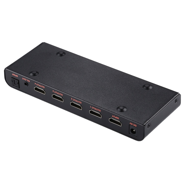 CY-042 1X4 HDMI 2.0 4K/60Hz Splitter, EU Plug - Splitter by buy2fix | Online Shopping UK | buy2fix