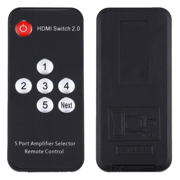 5X1 4K/60Hz HDMI 2.0 Switch with Remote Control, EU Plug - Switch by buy2fix | Online Shopping UK | buy2fix