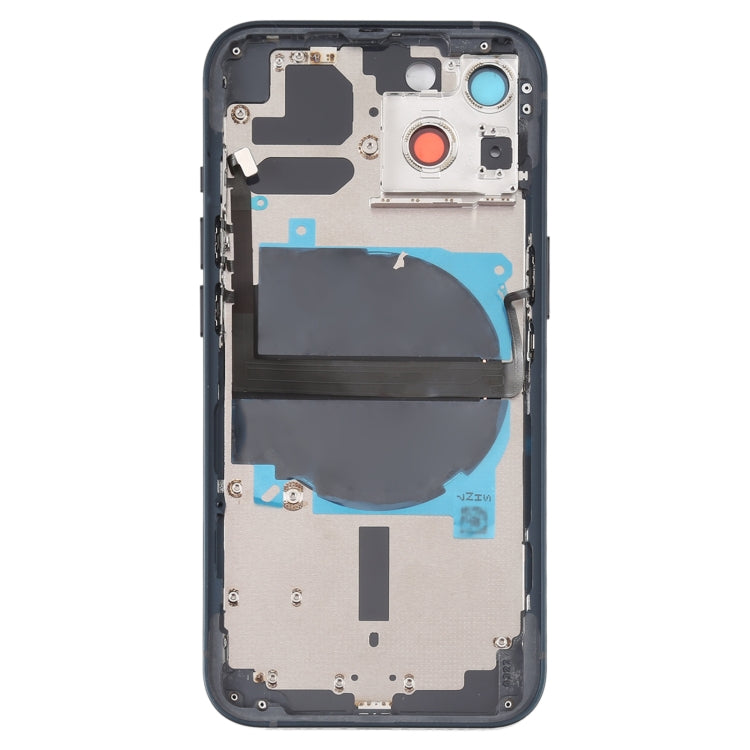 For iPhone 13 Battery Back Cover with Side Keys & Card Tray & Power + Volume Flex Cable & Wireless Charging Module(Black) - Repair & Spare Parts by buy2fix | Online Shopping UK | buy2fix