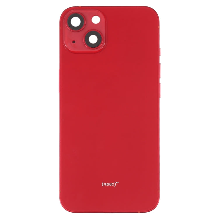 For iPhone 13 Battery Back Cover with Side Keys & Card Tray & Power + Volume Flex Cable & Wireless Charging Module(Red) - Repair & Spare Parts by buy2fix | Online Shopping UK | buy2fix