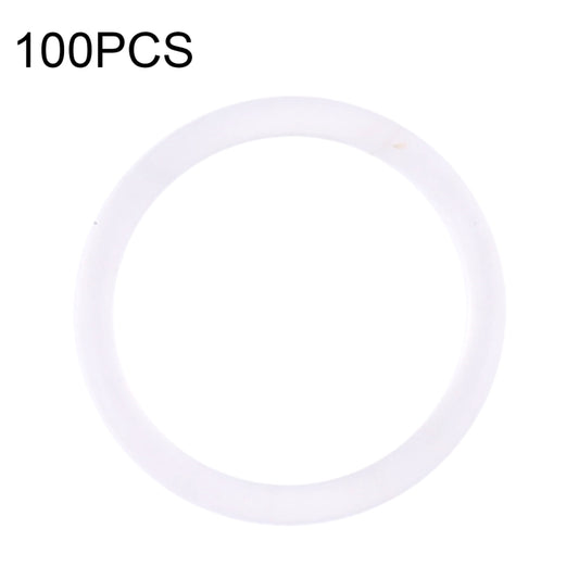 100 PCS Rear Camera Waterproof Rings for iPhone X-12 Pro Max (White) - Others by buy2fix | Online Shopping UK | buy2fix