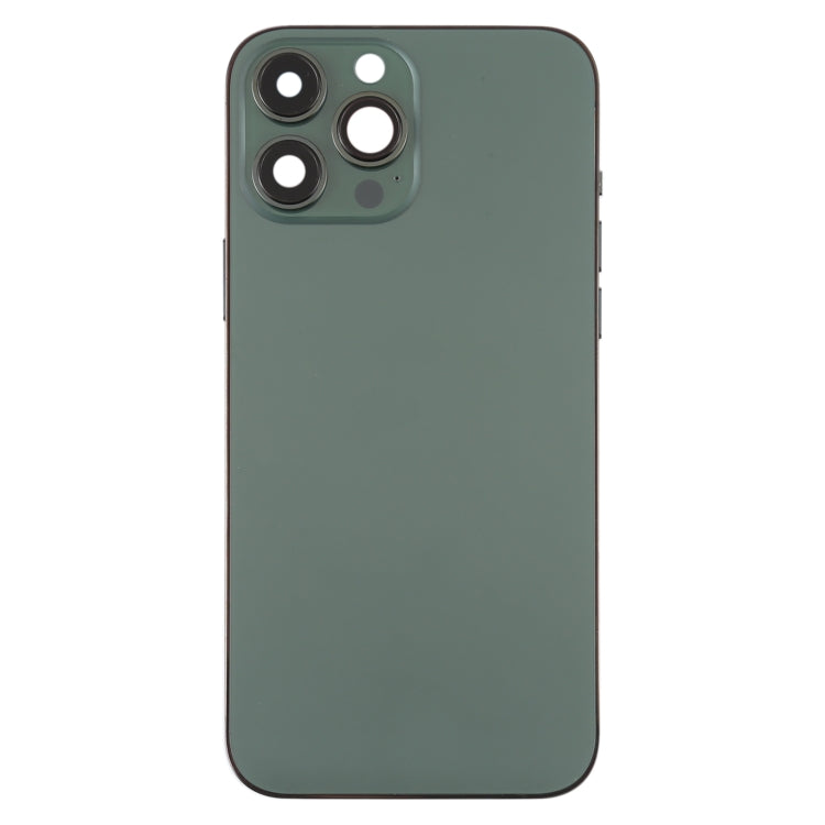 For iPhone 13 Pro Max Battery Back Cover with Side Keys & Card Tray & Power + Volume Flex Cable & Wireless Charging Module(Green) - Repair & Spare Parts by buy2fix | Online Shopping UK | buy2fix
