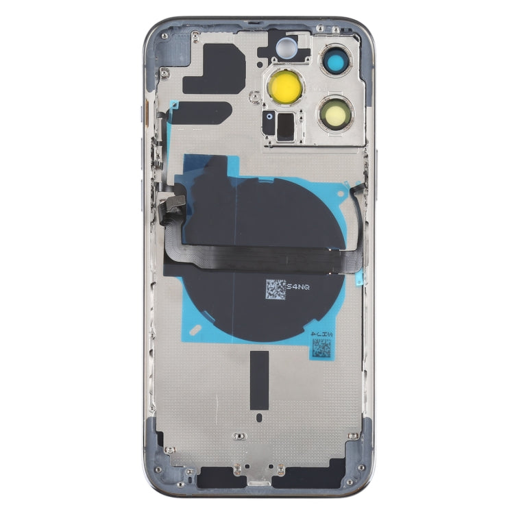 For iPhone 13 Pro Max Battery Back Cover with Side Keys & Card Tray & Power + Volume Flex Cable & Wireless Charging Module(Blue) - Repair & Spare Parts by buy2fix | Online Shopping UK | buy2fix