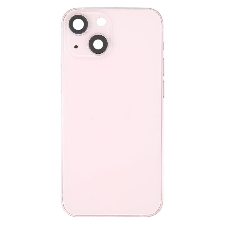 For iPhone 13 mini Battery Back Cover with Side Keys & Card Tray & Power + Volume Flex Cable & Wireless Charging Module(Pink) - Repair & Spare Parts by buy2fix | Online Shopping UK | buy2fix
