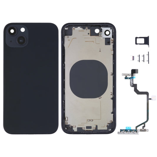 Back Housing Cover with Appearance Imitation of iP14 for iPhone XR(Black) - Repair & Spare Parts by buy2fix | Online Shopping UK | buy2fix
